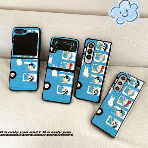 Bus Crayon Xiao Xin Zflip7 Foldable Screen Phone Case Protective Cover Creative Cartoon Style Anti-Fall Shell Couples Choice