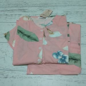 SETELAN ANNE CLAIRE BD GO TO ORCHAD PEPLUM ALLSIZE - SETELAN RUMAH - SETELAN SANTAI