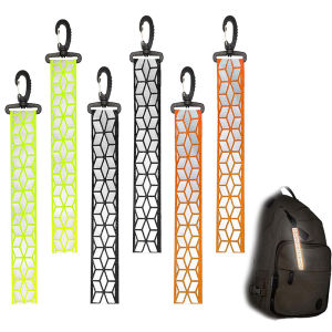 Safety Reflector Pendant Clothing Safety Reflective Keychain Pendant Lightweight And Portable Outdoor Tool For Running Cycling