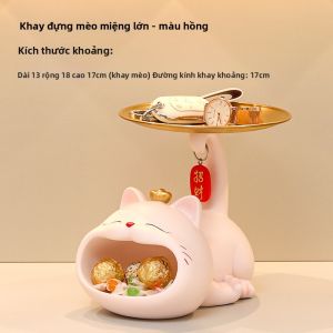 FENGHONGTAO | Món Trang Trí Hình Mèo Đựng Khay Tổ Chức Chìa Khóa