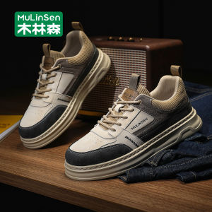 Mulinshan Mens Shoes 2025 New Autumn Sport Thick Bottom Trendy Brand Youthful Retro Board Shoes Comfortable Breathable Casual