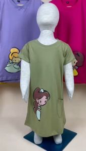 Princess Midi Dress - Daster Anak Princess 2-6 Tahun by Pineapple Kids