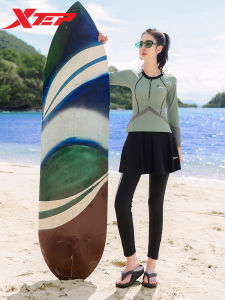 XTEP | Modest Long Sleeve Split Type Swimwear Slimming Surfing Diving Suit