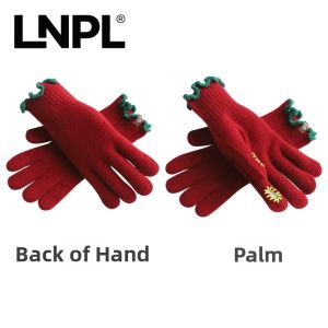 Thermal Touchscreen Atmosphere Knitted Mittens Finger Gloves