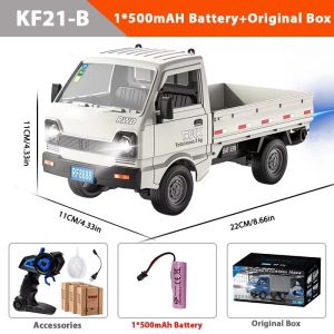 1:16 RC CAR Simulation With Spray Lights Drift Climbing Truck LED Light Haul Cargo 2.4G Remote Control Car Electric Child Toys