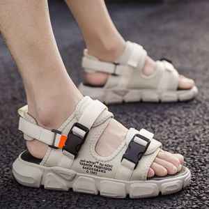 Sandal Gunung Pria Sendal Gladiator Fashion Anti Slip Buckle Air Mesh JOFSH97