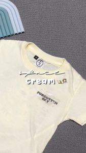 Kizzu Kaos Anak Premium Cotton 30s Usia 1-12 Tahun Space Cream