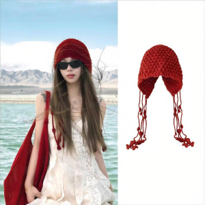 PH | Handmade Large Fit Knit Hat with Ear Cover Function