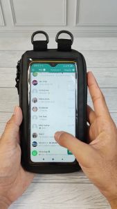 NEZORERO - Tas Leher Hanging Wallet Waterproof Anti Air Dompet Tas HP Karius