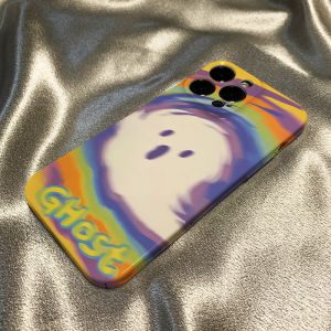 White Ghost Style Full Cover Shockproof Phone Case for  17 pro Max 16 pro Max Cartoon Cute Design  17 New Model Compatible