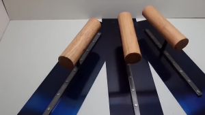 40cm Plat Baja Karbon Trowel Epoxy Epoksi Alat Acian Tembok - Finishing Plastering Beton Bata Ringan