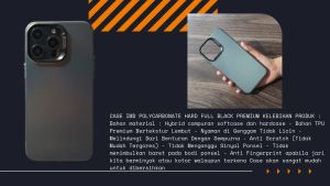 Case Untuk Vivo All Tipe & Samsung: IMD Black Premium Casing Polycarbonate