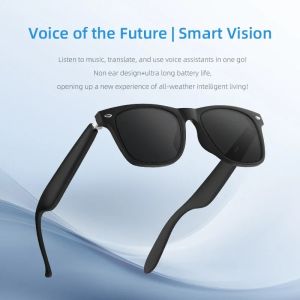 Smart Glasses Bluetooth Call Outdoor Sports Headphones AI Voice Navigation Photochromic Lens Waterproof Anti-UV Smart Sunglasses