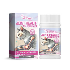 Yegbong อุปกรณ์เสริมความแข็งแรงของกระดูกแมวยาเม็ดวิตามินรวมซ่อมแซมกระดูกอ่อนอุปกรณ์เสริมสุขภาพสัตว์เลี้ยงเพิ่มความต้านทานอาหารเสริมทั่วไปสำหรับแมวสัตว์เลี้ยง Chondroitin อาหารเสริมแคลเซียมข้อต่อ Shu