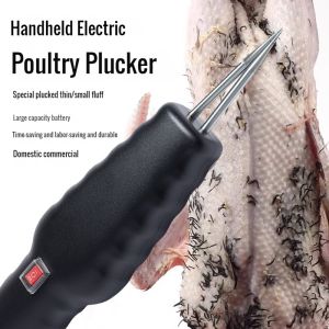 Chicken Plucker MachineHandheld Electric Poultry Feather Remover with Waterproof Switch Small Feat