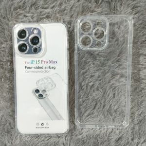 Silikon iPhone 15 Pro Max Softcase Casing Selikon Case Clear Bening Terasnparan