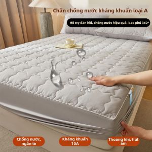 MUSHABAI | Bảo Vệ Nệm Bông Chống Vi Khuẩn Chống Bụi Mite Chống Thấm Nước Chống Trượt