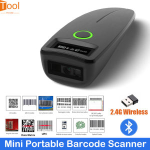 2.4G Bluetooth 2D Barcode Scanner Compact and portable 1D/2D/QR Bar Code Readerr Handheld  warehouse management Fast Recognition High Quality Very Durable