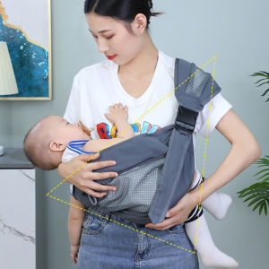 Baby Carrier Waist Support Outing Infant Front Carry Wrap Single Shoulder Parent Hands-Free Comfortable Soft Fabric Child Holder
