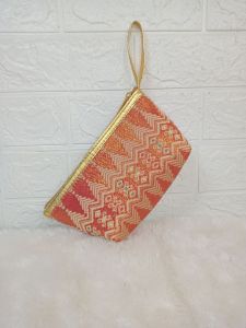 SOUVENIR pouch )souvernir Nikahan/Dompet Songket/bisa rikues ucapan)