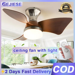 GEJIESE Ceiling fan with light 3 color dimming remote Ceiling fan light 24inch/28inch 6 gear wind DC Motor Ceiling fan  for  Bedroom Kitchen Living Room with3 Years Waranty