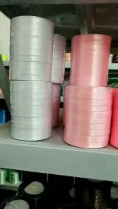 25Yards/Roll 6mm Polyester Satin Ribbons DIY Handmade Craft Materials Baking Materials Bouquet Decoration Home Wedding Ribbons