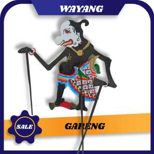 GARENG (PUNOKAWAN) TOKOH WAYANG KULIT WAYANG MAINAN BAHAN KERTAS KARTON DUPLEK