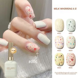 15ml เจลเล็บเกสรเล็บ HYBRID GEL เซรามิคกึ่งถาวรไม่มีเช็ดเคลือบเงาสําหรับ UV LED เล็บอุปกรณ์