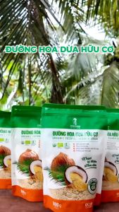 Combo 2 túi Đường hoa dừa hữu cơ xuất khẩu Sokfarm 100% nguyên chất vị ngọt thanh sử dụng tốt cho người bị tiểu đường ăn kiêng - Loại 300gr/ túi