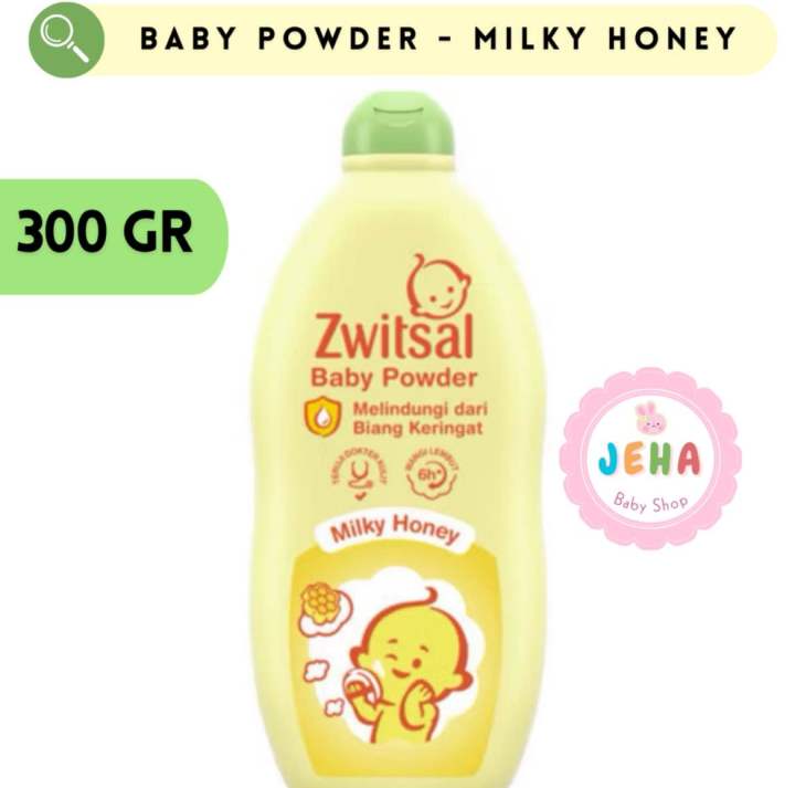 Zwitsal Baby Powder Milky Honey 300 gr Bedak Bayi Zwitsal