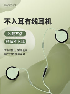 CANYON Neckband Style Non-In-Ear Laptop Headphones with Wired Type-C Interface USB Microphone Two-In-One Gaming Esports Headset