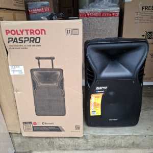POLYTRON PAS PRO 15F5 SPEAKER MEETING PORTABLE BLUETOOTH KARAOKE 15 INCH INCLUDE MIC WIRELESS 2PCS