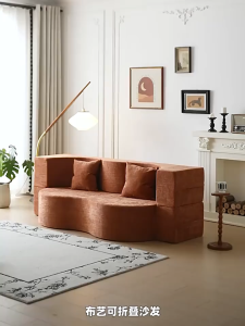2in1 Folding Sofa Bed Compressed Lazy Sofa Convertible Sleeper Chair with Pillow Fold Out Couch Full Sponge Floor Mattress Futon Couch Lazy Sofa for Living Room/Dorm/Guest Room/Home Office