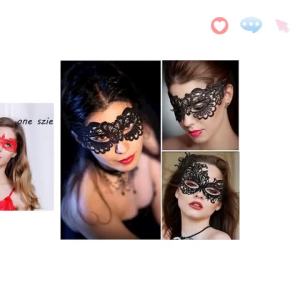 1/3/5Pc Halloween Makeup Ball Costume Party Ladies Lace Mask Half Face Cloak Mask