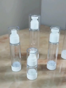Portable Vacuum Airless Pump Spray Lotion Bottle Travel Refillable Cosmetic Bottle Makeup Tools