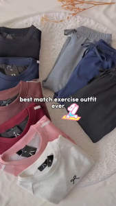 ZOE ARISAH Katya Sweat Pants Activewear Premium Cotton Seluar Panjang Sukan Muslimah Track Sport Training New ZOE ARISSA