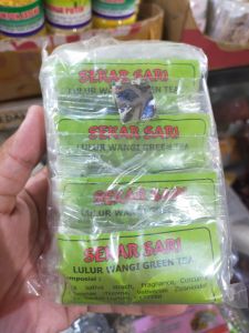Lulur Sekar Sari - Sekar Sari putih - Sekar Sari Jasmine - lulur Green tea - body scrub - masker wajah - isi 10 - perawatan kecantikan