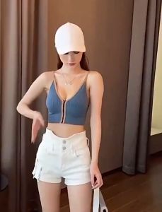 Melisacollection | Tanktop Bra Korea Wanita Model Resleting with Zipper Style