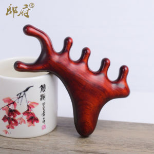Portable Large-Toothed Purple Sandalwood Massage Comb Traditional Chinese Meridian Stroking Scalp Therapy Mini Wooden Comb
