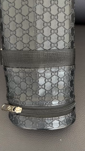 Bao Da Đựng 2 Chuôi 2 Ngọn Cơ Bida - Bao Da Đen Dập Nổi Sang Trọng - LEOPARD BILLIARDS