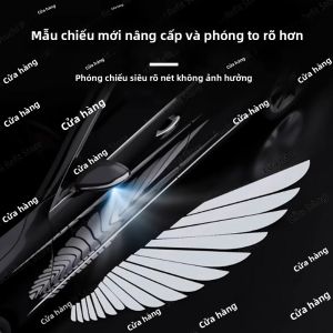 Đèn Chiếu Sáng Động Hình Cánh Thiên Thần Chào Đón Cho Tesla Model Y/3 Highland Tạo Không Khí Lãng Mạn Đèn Trang Trí Nội Thất Chất Liệu ABS