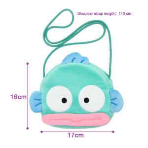 Sanrio Hangyodon Crossbody Bag Backpack Cartoon Kawaii Doll Bag Anime Storage Bag Toys Cute Shoulder Bag For Girl Birthday Gifts