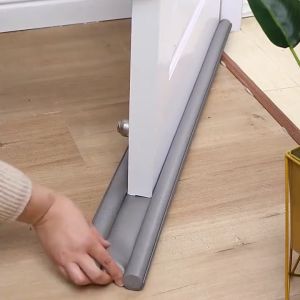 95cm Door Bottom Sealing Strip Flexible Seal Strips for Sound-proof Insect Proof Thicken Anti-Cold Foam Door Gap Stopper Removable Cuttable Under Door Seal Tools