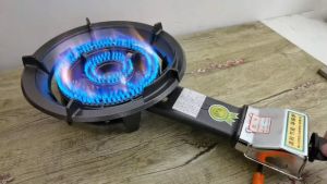 Heavy Duty Gas Stove Single Burner Cast Iron Automatic Ignition Gas Stove Low Pressure ICOOK WSGSCI-21A/31A Fast Cooking Barbecue Gas Stove Desktop Outdoor