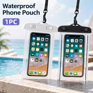 Transparent Waterproof Mobile Phone Pouch Neck Hanging Touchable Water Proof Case Outdoor Beach Swimming Phone Storage Sleeve