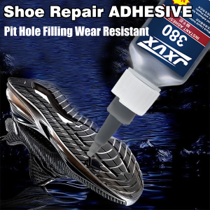 380 Universal Super Shoe Glue Waterproof Strong Shoe-Repairing Adhesive Professional Sneakers Boot Repair Tool Sealers Black Repair Paste for Rubber Materials.