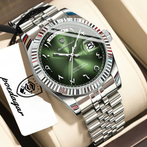POEDAGAR | POEDAGAR Top Trendy Man Clock Stainless Steel Waterproof Business Men Watch Date Week Quartz Creative Mens Watches Reloj Hombre