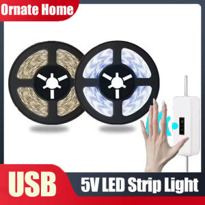 5V LED Strip Light Sensor Switch Dimmable USB Flexible LED Tape Ribbon Light For Mirror Cabinet Stair Decor Lighting
