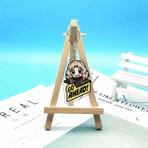 Bandai | Bộ Móc Khóa Acrylic Anime Girls Und Panzer - Nishizumi Miho Takebe Saori Isuzu Hana Akiyama Yukari Quà Tặng Dễ Thương Dành Cho Người Hâm Mộ 55MM