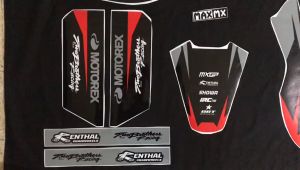 Decal Sticker Full Body KTM Warna Hitam Silver Simple